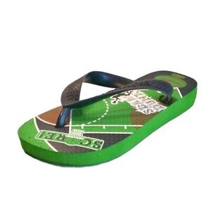 Havaianas Kids Basketball Flip Flops Size 10 Toddler Green Sandals Boys Girls